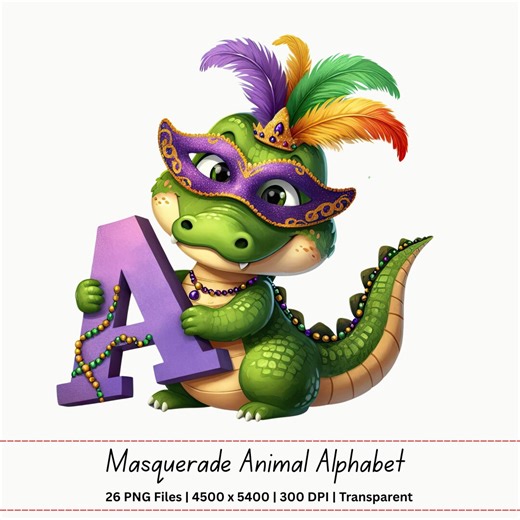 Animal Alphabet PNG | A Z Letters Set | Kids Nursery Font Printable Download Design Bundle