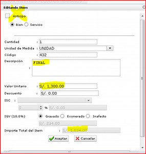 como emitir una factura electronica con anticipo [POR PAGO ANTICIPADO]