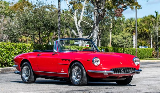 Rare 60s Ferrari with 4-litre V12 engine and wood interior goes on sale