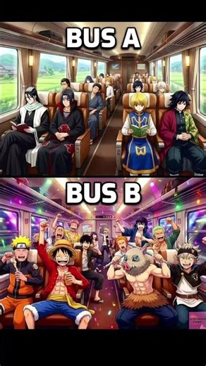 Which Bus Are You Getting On? 🚌🤔 | Anime Crossover Meme
