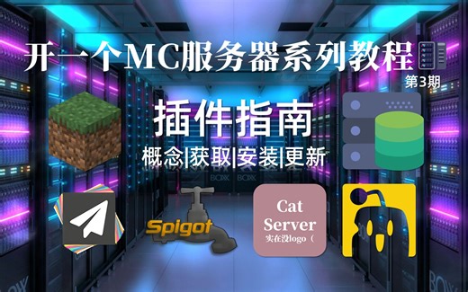 【小竹】关于服务器插件那些事-插件安装配置教程-第3期-我的世界服务器教程