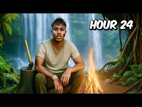 මං දිය ඇල්ලක් ඇතුලේ පැය 24ක් Survive උනා | Surviving 24 Hours on massive waterfall in Sri Lanka