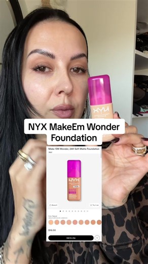 Wasn’t expecting to love this foundation as much as I do. | nyx make em wonder foundation