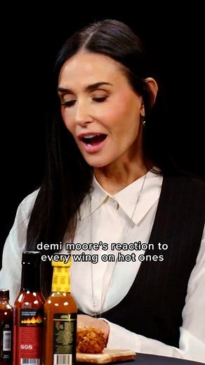 3.3M views · 77K reactions | will never forget demi moore asking for stronger hot sauces  #hotones | First We Feast | Facebook