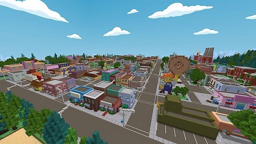 Les Simpson dans Minecraft : faites le tour de Springfield avec cette map !