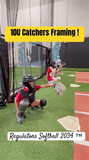 10U catchers grinding ! #bullpen #softball #shortvideo #shortsfeed #drills #short #training #sports