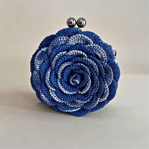 Buy Round Raffia Denim Bag, Handmade Crochet Designer Handbag, Circle Statement Bag, Boho Shoulder Purse, Unique Artisan Bag, Gift for Her Online in India - Etsy