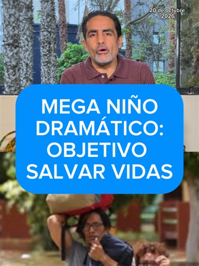 Keiko Fujimori admite Mega Niño dramático y dice que la misión es salvar vidas, maniobras de Obras hacen posible incremento de facultades. Les presentamos #Las5PepasDeLlanos 20/10/26 1. Presidenta Keiko Fujimori señala que el Mega Niño será dramático y que el objetivo es salvar vidas porque la emergencia será muy grande. En un mensaje en sus redes sociales detallón las acciones que están ejecutando. 2. Divide y reinarás, Fuerza Popular logra respaldo de Obras para modificar proyecto de delegació