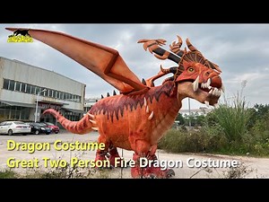 Great Two Person Fire Dragon Costume | Dragon Costume