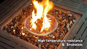 20 Pounds Fire Glass 1/4 Inch High Reflective Tempered Firepit Glass Rocks for Fireplace, Fire Pit Table, Fire Bowl and Landscaping (Emerald Green)