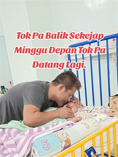 Minggu ini Tok Pa & Tok Ma terpaksa balik dulu. Minggu depan, insyaAllah Tok Pa datang lagi. Saroja kuat-kuat ya sayang, cepat sembuh. Ramai yang rindu dan tak putus mendoakanmu. #BabySaroja #TokPaTokMa #DoaTakPernahPutus #CucuSulong #prayforbabyseroja