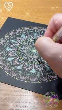曼荼羅アート＊かんたん模様の癒しのアート♪ペンで手軽にできるアート・描き方・アイデア#曼荼羅 #mandala #描き方 #点描曼荼羅アート