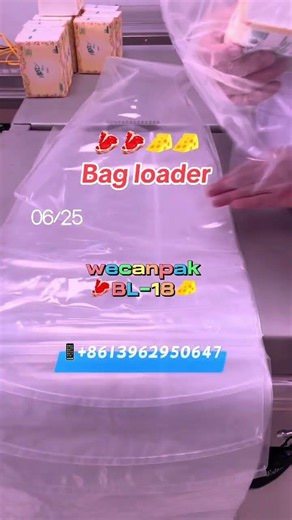 Taped bags bagger machine bag loader bag opening machine