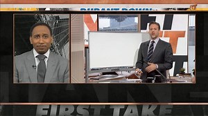 Max Kellerman aka Spock Kellerman entertains Stephen A. Smith by crunching the numbers to show why the Golden State Warriors are still the favorites. | ESPN First Take