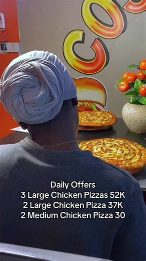 Daily Pizza Offers: 3 Large Chicken Pizzas for 52K!