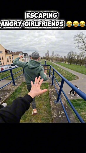 Best Escaping Angry Girlfriends- POV #pov #crazygirl #funny #twins #parkour