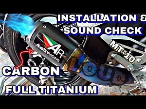 Installing AUSTIN RACING GP1R Titanium Slip-On with Mid Pipe on my MT10 | Sound Check