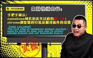 【HNS域名实操专栏】手把手演示：namebase域名拍卖全过程的第一步：chrome浏览器及翻译插件的设置「握手哥讲解handshake去中心化域名系列」