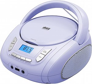 Tragbarer CD-Player für Kinder - Radio-CD-Boombox mit Bluetooth, FM-Radio, USB-Eingang & AUX-Anschluss & Kopfhörerbuchse, CD-Player für zu Hause oder draußen (Light Purple)