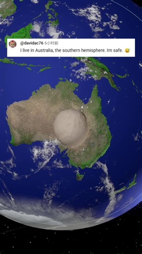 What if a one hundred kilometer asteroid slammed into Australia. #Universe #Space #Earth #Cosmos #NASA