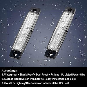 [Hot Item] White Marine Boat Lights 12V LED Interior Lights for Boat Deck