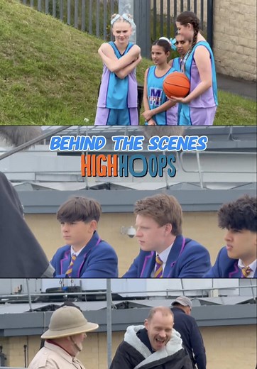 The High Hoops Squad were back filming something exciting for Season 2! 🎬 We can’t wait to share more with you… What are you guesses for this episode?🤔 Let us know in the comments👇 #meetthecast #highhoops #bbciplayer #cbbc #bts High Hoops | BBC IPlayer Shows | Teen TV Series | Series Recommendations | Johnny Vegas | Robert Webb