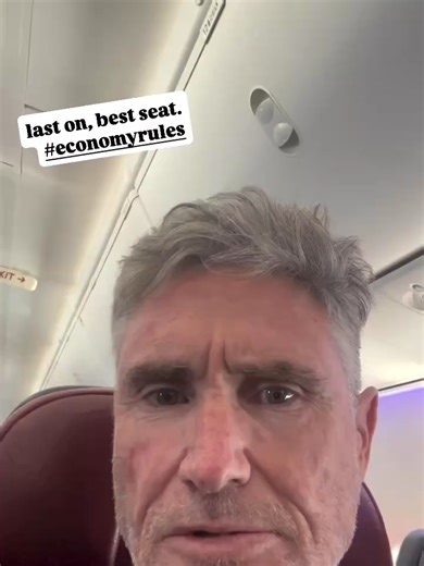 Last on flight, say down and got told I'm in the luckiest seat on the plane.