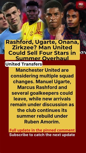 Manchester United Transfer Plans Revealed as Rashford, Ugarte and Onana Face Uncertain Futures