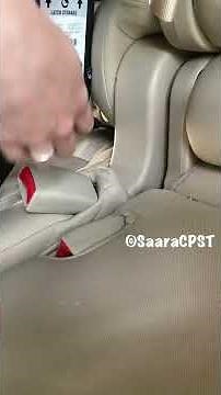 How to Loosen LATCH strap on Installed seat
