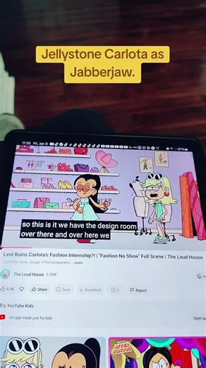 Jellystone Carlota as Jabberjaw #loudhouse #jellystone