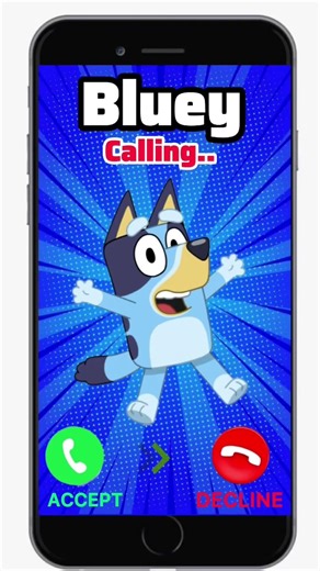 Bluey Calling.. #calling #smartphone #bluey #blueybingo