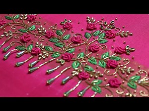 Bullion roses embroidery 😍