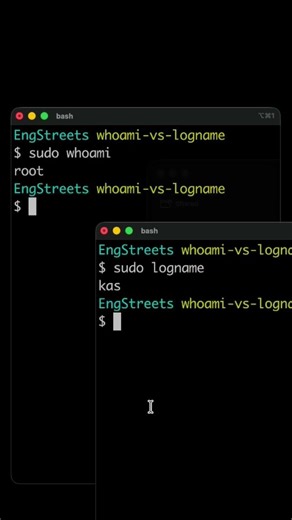 Do you know the difference between whoami and logname?
