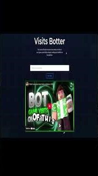 HOW TO BOT GAME VISITS ON ANY GAME IN ROBLOX 2026
