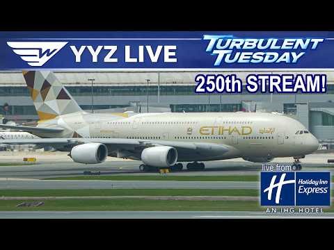 🔴 LIVE Plane Spotting at Toronto Pearson (YYZ) | Holiday Inn Express Exclusive View!