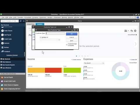 Setting Up Customer and Vendor Lists - QuickBooks 2017 tutorial