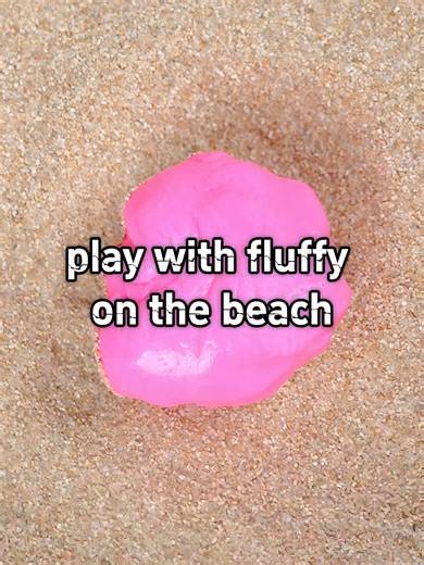 Playing with fluffy slime on the beach.#slime #slimes #slymuslime #slymu #relax #diy #mix #slimemix #amazing #fluffy #fluffyslimeasmr #makingslime