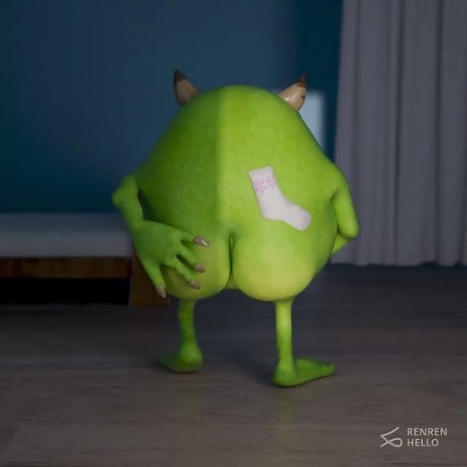 Rare footage of Mike Wazowski