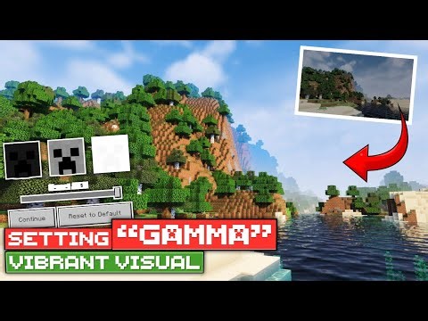 FITUR BARU! CARA SETTING "GAMMA" MINECRAFT VIBRANT VISUALS!