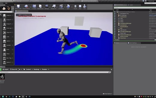 【中字】使用UE4模拟轨迹路径地图热力图效果(英文原版)