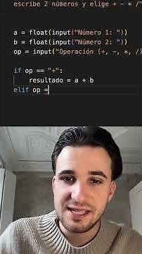 Crea tu propia CALCULADORA en Python en menos de 1 minuto 🧮