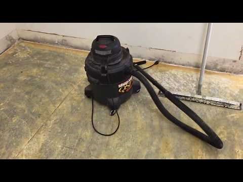 Remove carpet glue from concrete