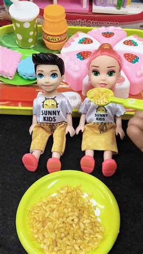 Satisfying with unboxing & review miniature kitchen set #shorts #toys #toyreviews #kitchentoy #food