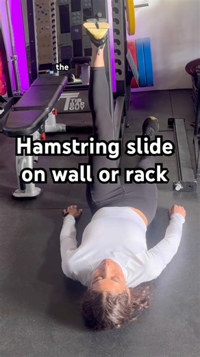Hamstring slide on wall