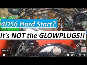 Hard Start Problem. It's NOT the glowplugs