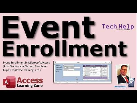 Event Enrollment in Microsoft Access (Also Students in Classes, People on Trips, Employee Training)