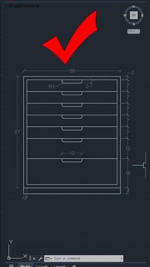 🔥 Cabinet Drawing in AutoCAD | Furniture Working Drawing Tutorial