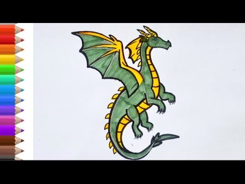 How to draw dragon drawing for kids #drawing #howtodraw #easydrawing