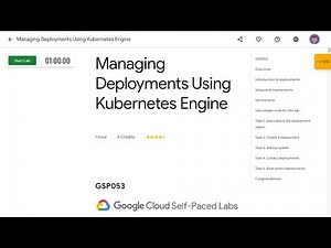 Managing Deployments Using Kubernetes Engine new API version apps v1 GSP053