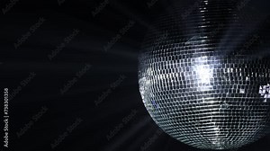 Large mirror ball for disco and concerts for lighting effects